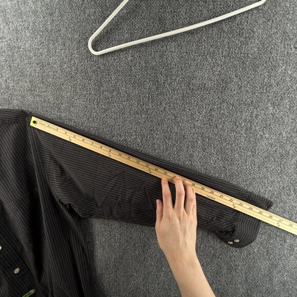 Brooks Brothers Large Gray Check Long Sleeve Button Down Shirt Cotton Woven Men - Picture 12 of 13